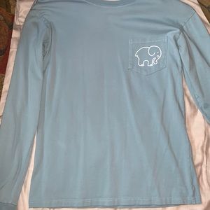 Blue ish Green ish ivory ella long sleeve shirt.